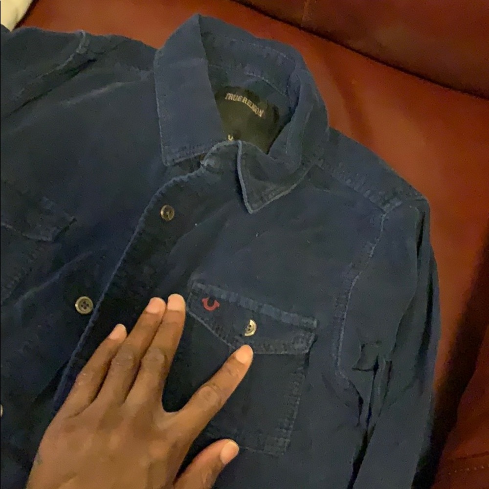 True religion boys corduroy button up